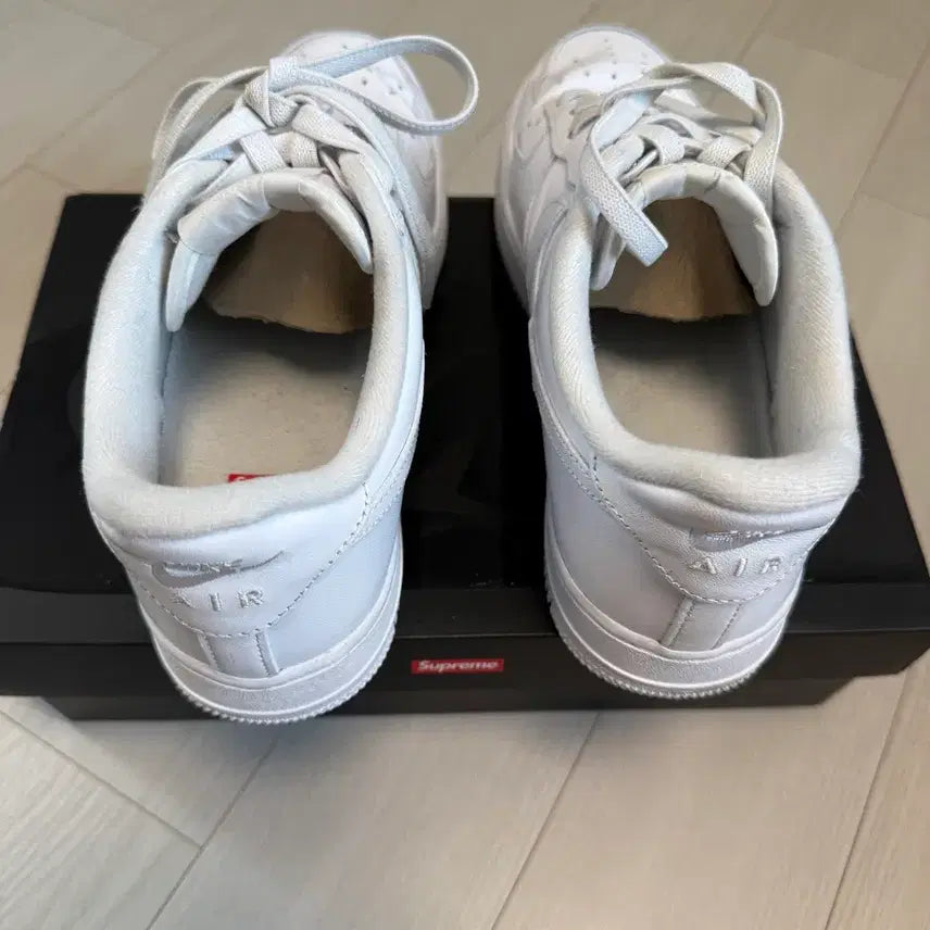 [BUNJANG] Nike Air Force 1 Supreme Collaboration White / 나이키 에어포스1 슈프림 콜라보 화이트