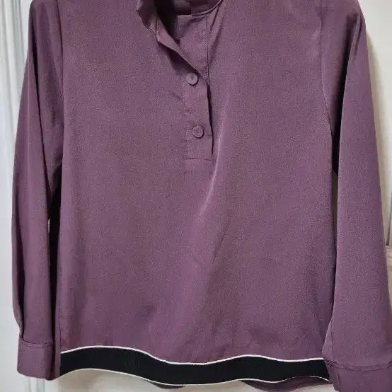 [BUNJANG] Burgundy Blouse - Size M / 블라우스 M