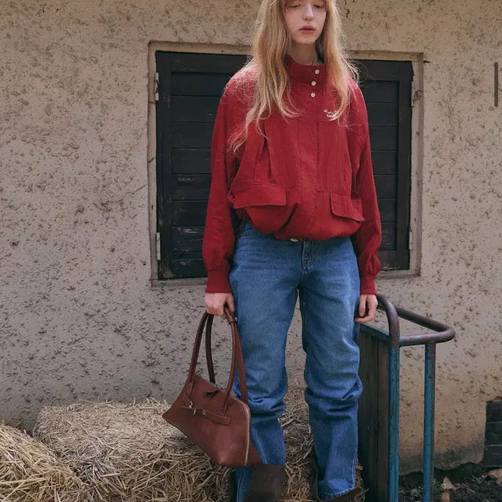 [BUNJANG] Denu NOA Baguette Bag Brown / 데누 가방  NOA Baguette Bag 브라운