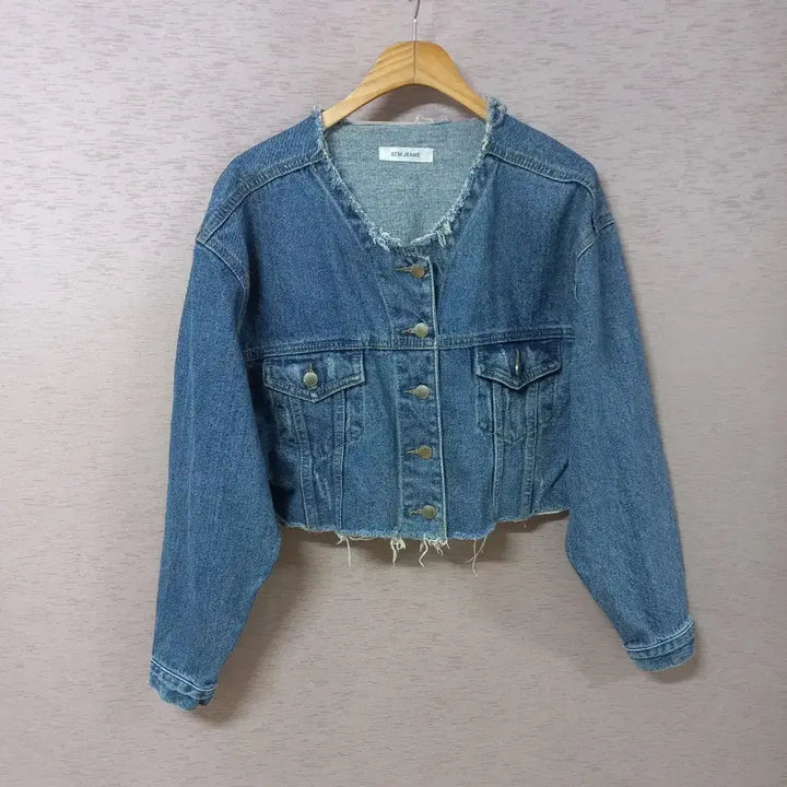 [BUNJANG] Blue Vintage Washed Short Denim Jacket Women&