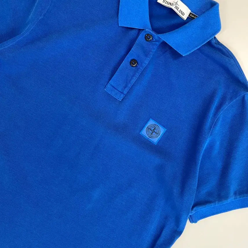 [BUNJANG] Stone Island Pigment Dyed Polo Shirt / [정품] 스톤아일랜드 피그먼트 다이드 폴로 셔츠