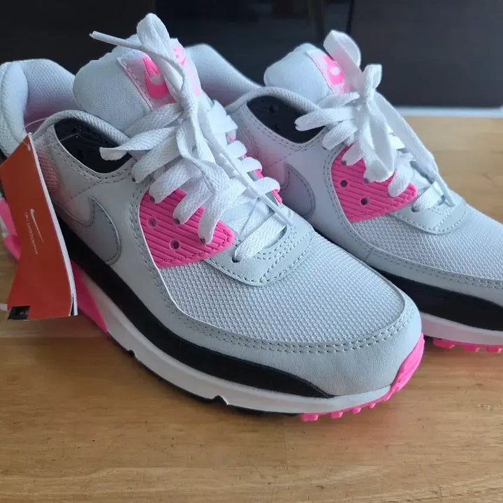 [BUNJANG] Nike Air Max 90 WMNS White/Pink Shoes / 나이키 에어맥스 90 화이트/핑크 새상품