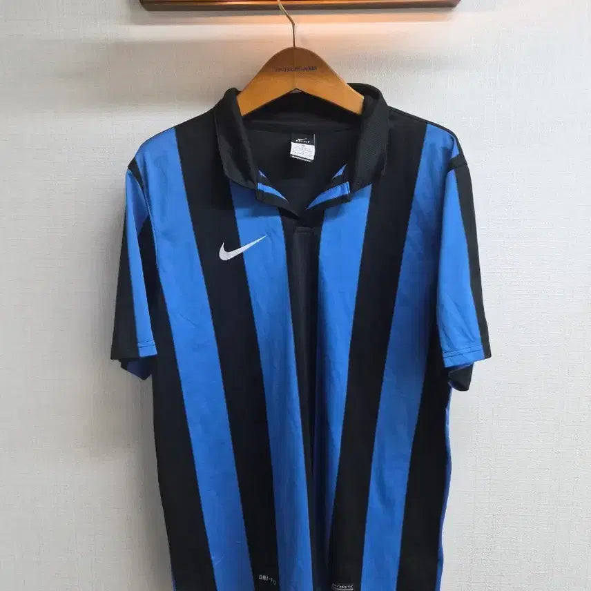 [BUNJANG] Nike Striped Open Collar Short Sleeve Jersey XL / XL/105) 나이키 오픈카라 스트라이프 반팔 져지 팝니다