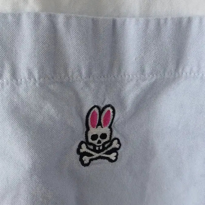 [BUNJANG] Psycho Bunny Half-and-Half Shirt XL (Fits M-L) / Psycho Bunny 반반 셔츠 XL 사이즈 실측은M-L정도작게나옴