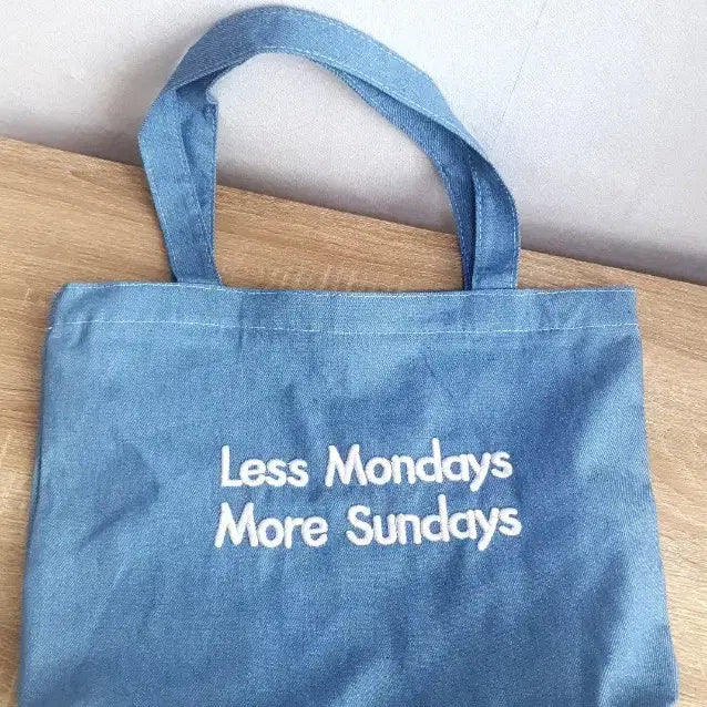 [BUNJANG] Light Wash Denim Eco Bag / 연청 데님 에코백