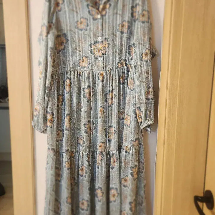 [BUNJANG] Mango Floral Pattern Long Dress / 망고 플라워 패턴 롱 원피스