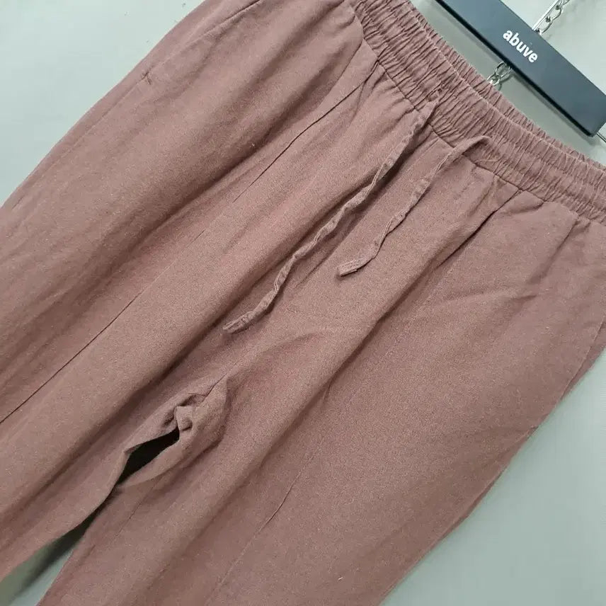 [BUNJANG] MUTNAM Brown Linen Cotton Pants / MUTNAM 브라운 린넨면 바지 팬츠