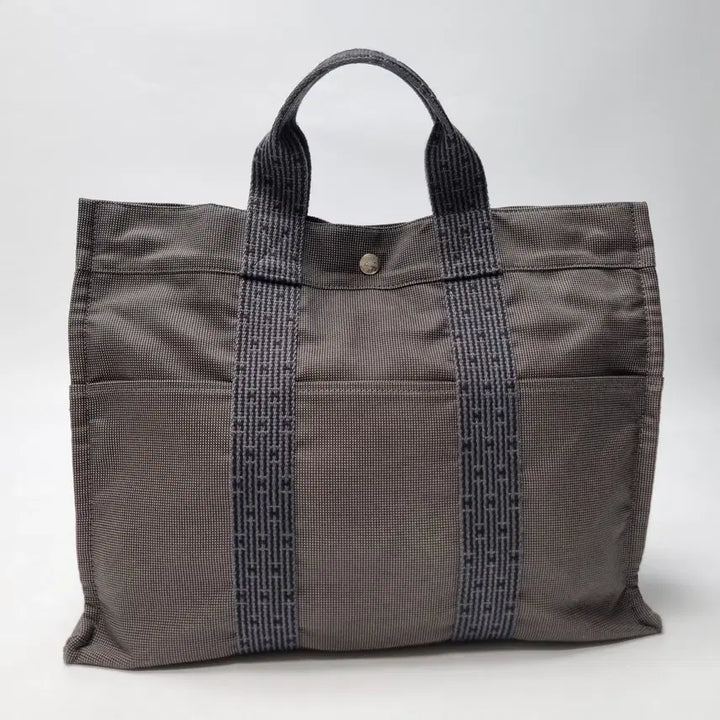 [BUNJANG] Hermes Furuto Canvas Tote Bag MM Grey / 에르메스 후루토 캔버스 토트백 MM 남여공용 그레이(최상급, 자물쇠포함)