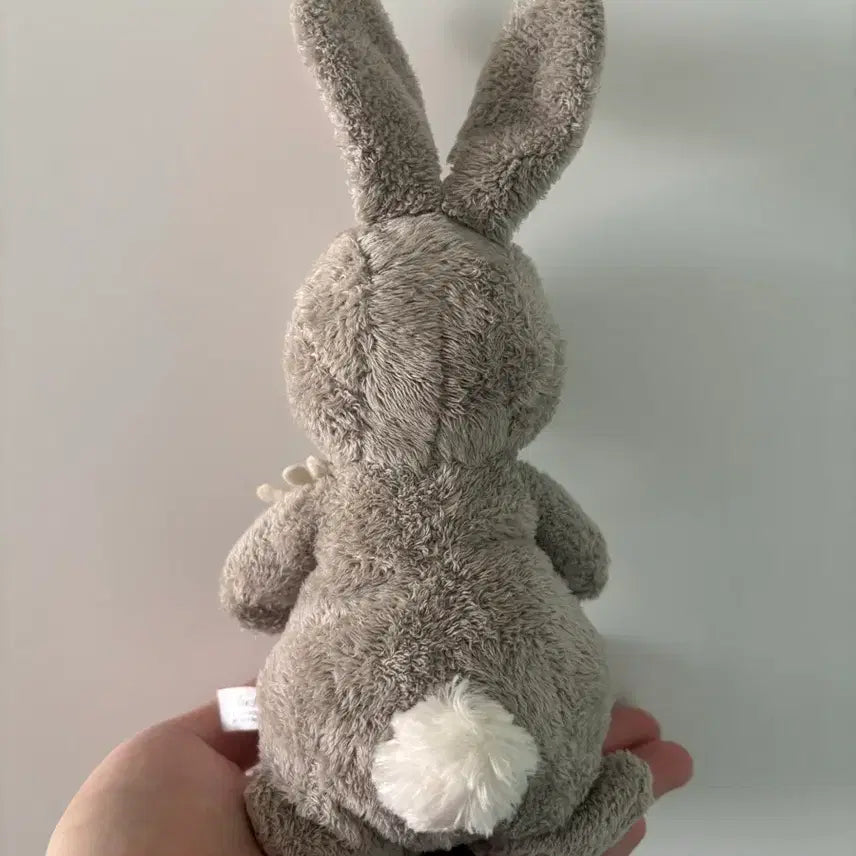 [BUNJANG] Wallace &amp; Gromit Grey Flower Rabbit Plush / 월레스와 그로밋 회색꽃토끼