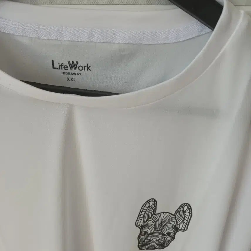 [BUNJANG] Lifework Dog Print T-Shirt XXL / 라이프워크 강아지 반팔 티셔츠 XXL 새상품
