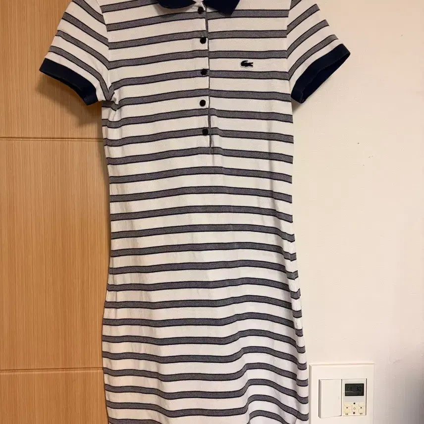 [BUNJANG] Lacoste PK Striped Mini Dress / 라코스테 pk 스트라이프 미니 원피스