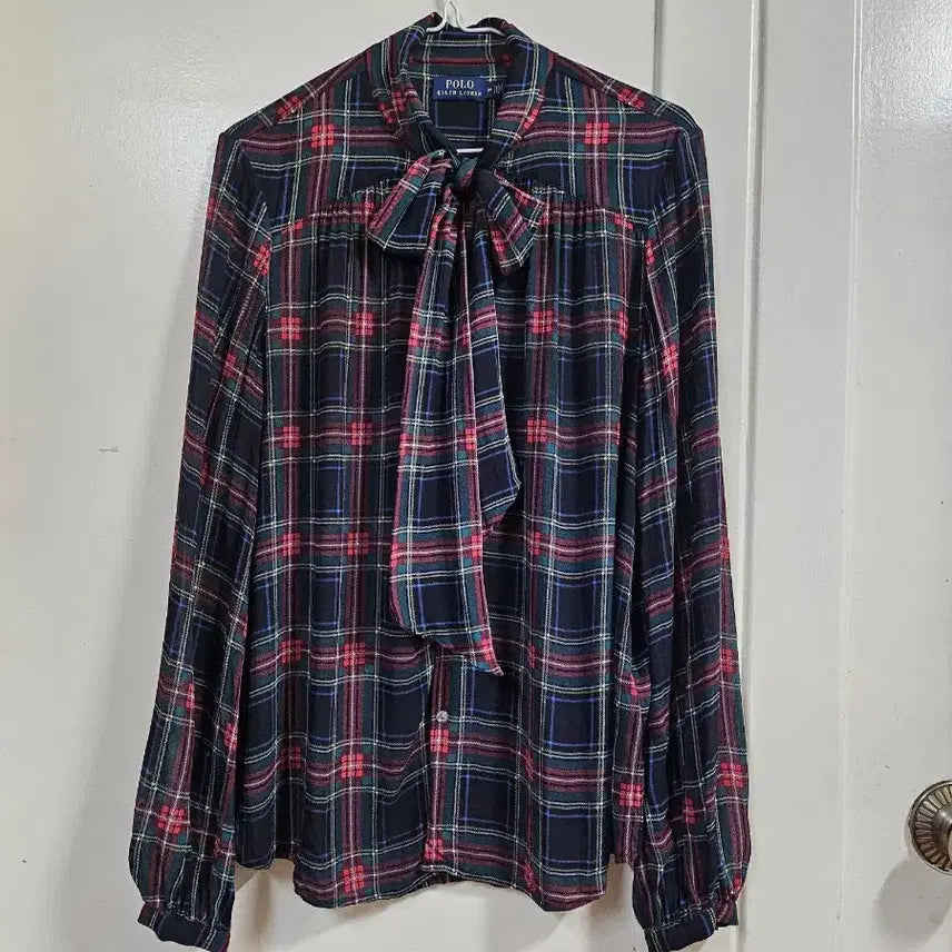 [BUNJANG] Polo Ralph Lauren Ribbon Blouse / 폴로 랄프로렌 리본블라우스66~