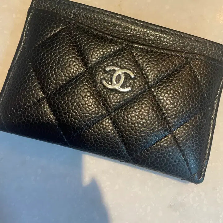 [BUNJANG] Chanel Caviar Card Holder Black / 샤넬 캐비어 카드지갑 블랙
