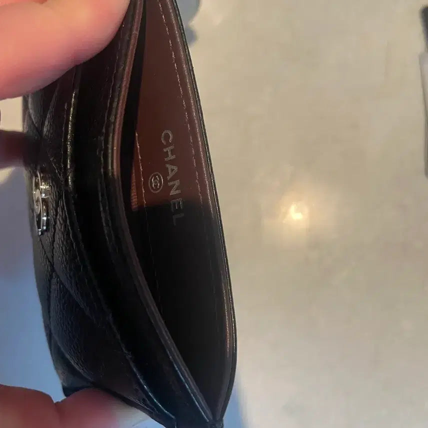 [BUNJANG] Chanel Caviar Card Holder Black / 샤넬 캐비어 카드지갑 블랙