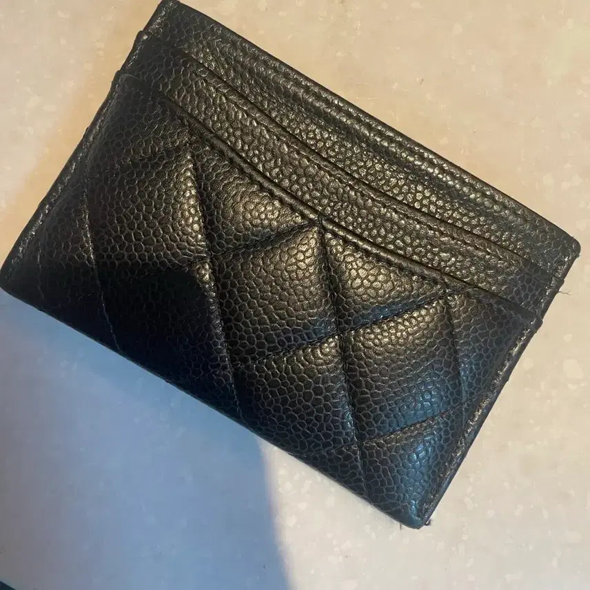[BUNJANG] Chanel Caviar Card Holder Black / 샤넬 캐비어 카드지갑 블랙