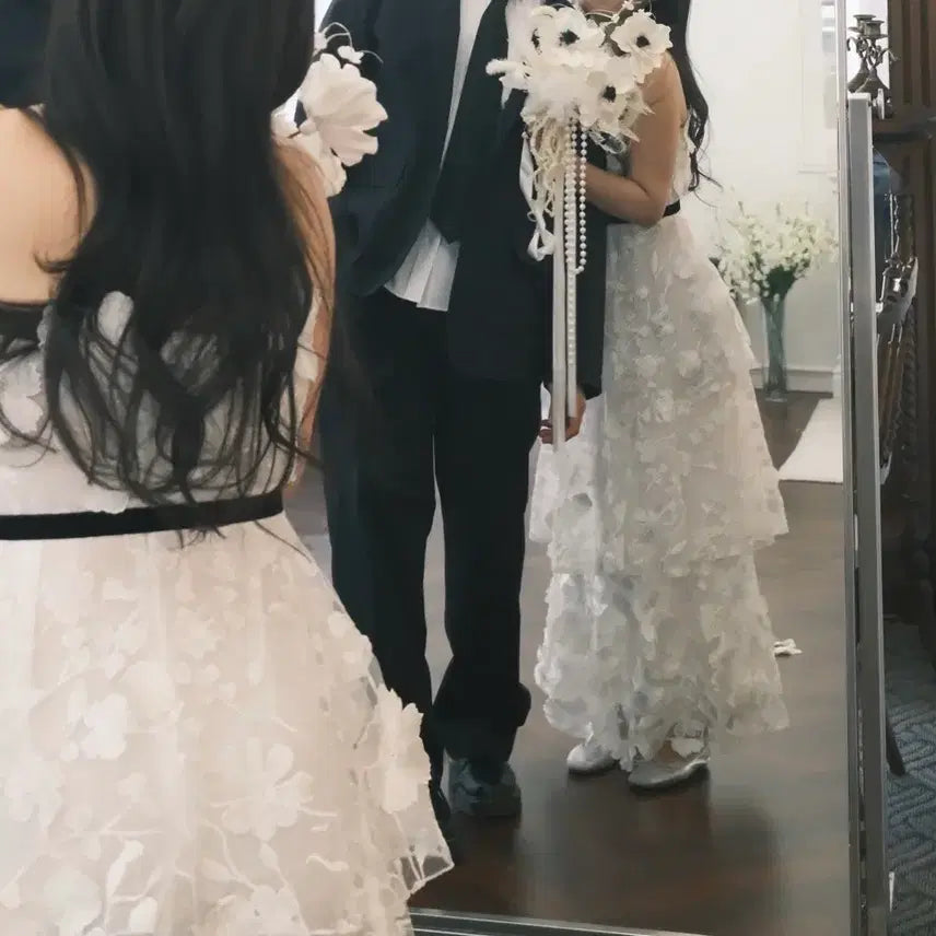 [BUNJANG] Lace Wedding Dress / 레이스 웨딩드레스
