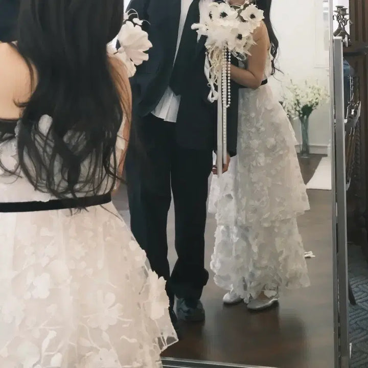[BUNJANG] Lace Wedding Dress / 레이스 웨딩드레스