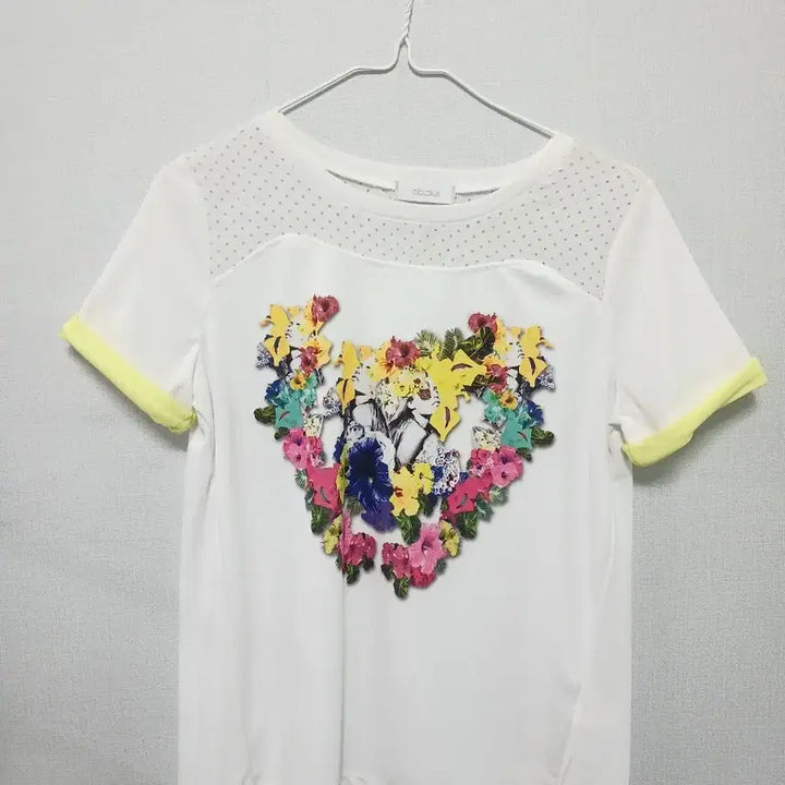 [BUNJANG] ab.plus Flower Printing Short Sleeve T-Shirt / ab.plus 플라워 프린팅 반팔 티셔츠
