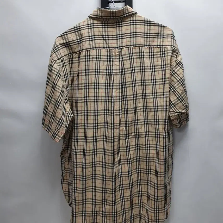 [BUNJANG] Burberry Nova Check Short Sleeve Shirt Beige L / 버버리 반팔 셔츠 노바체크 남방 베이지 L