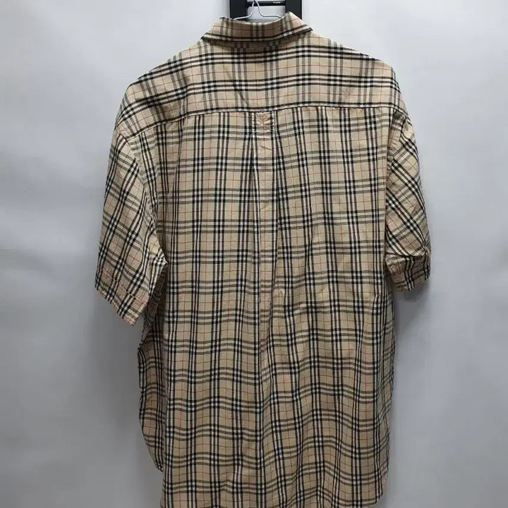 [BUNJANG] Burberry Nova Check Short Sleeve Shirt Beige L / 버버리 반팔 셔츠 노바체크 남방 베이지 L