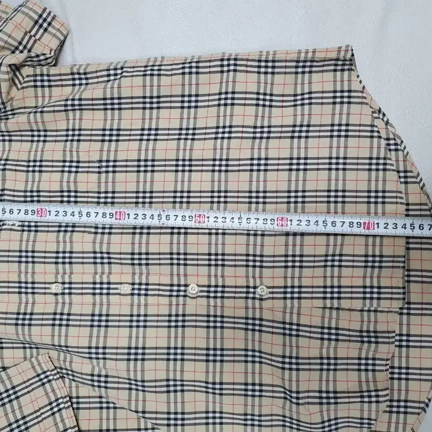 [BUNJANG] Burberry Nova Check Short Sleeve Shirt Beige L / 버버리 반팔 셔츠 노바체크 남방 베이지 L