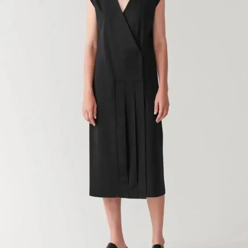 [BUNJANG] COS Pleated Wrap Dress XS / 코스 COS 플리츠 랩 원피스 XS