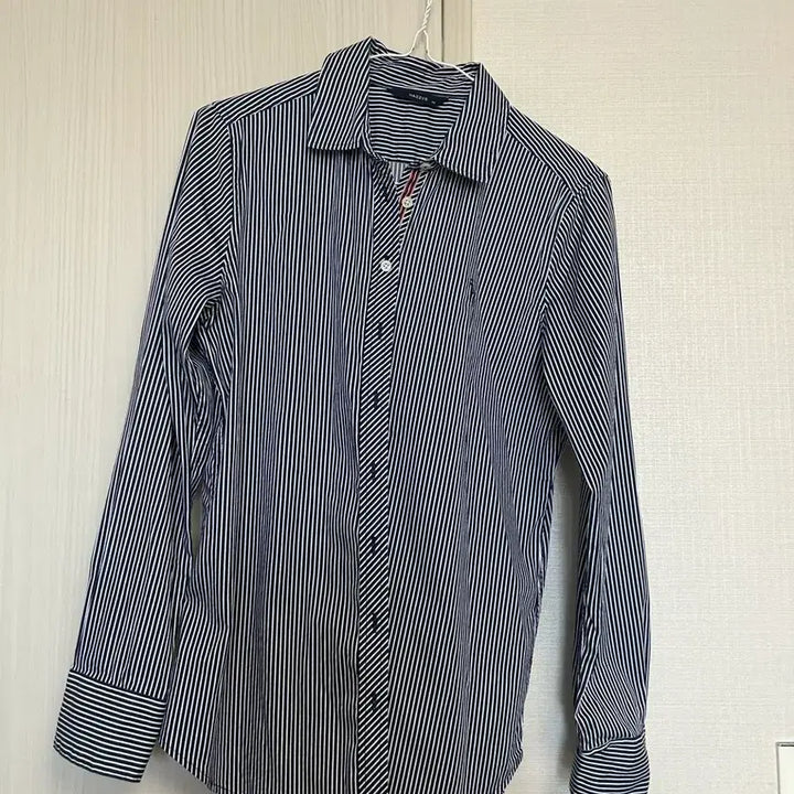 [BUNJANG] HAZZYS Navy Stripe Shirt 95 / HAZZYS 네이비 스트라이프 셔츠 95