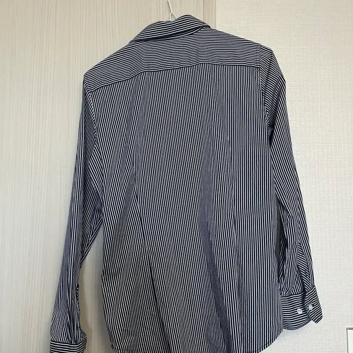 [BUNJANG] HAZZYS Navy Stripe Shirt 95 / HAZZYS 네이비 스트라이프 셔츠 95