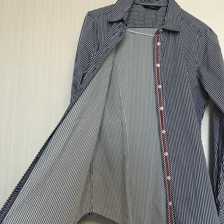 [BUNJANG] HAZZYS Navy Stripe Shirt 95 / HAZZYS 네이비 스트라이프 셔츠 95