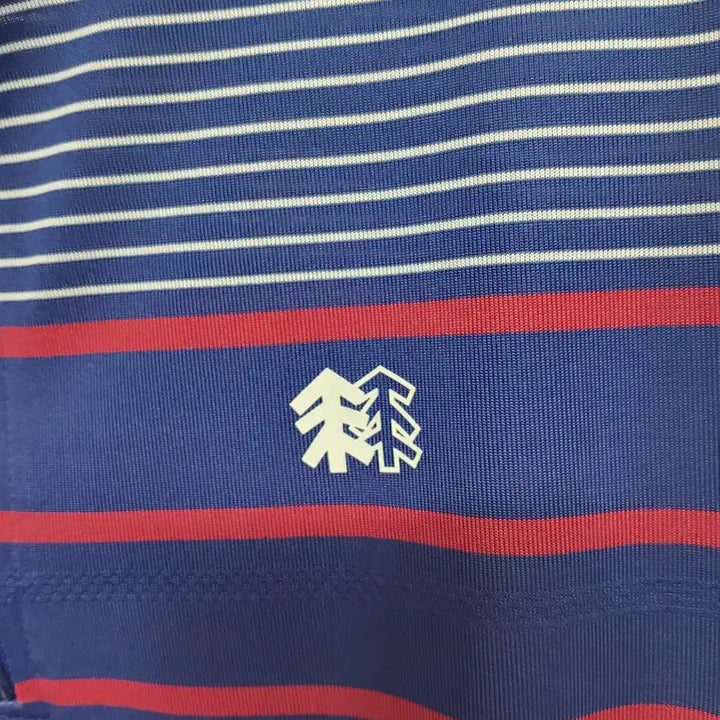 [BUNJANG] Kolon Sport Striped Half-Sleeve Polo Shirt / 코오롱스포츠 반팔 스트라이프 카라티.260506