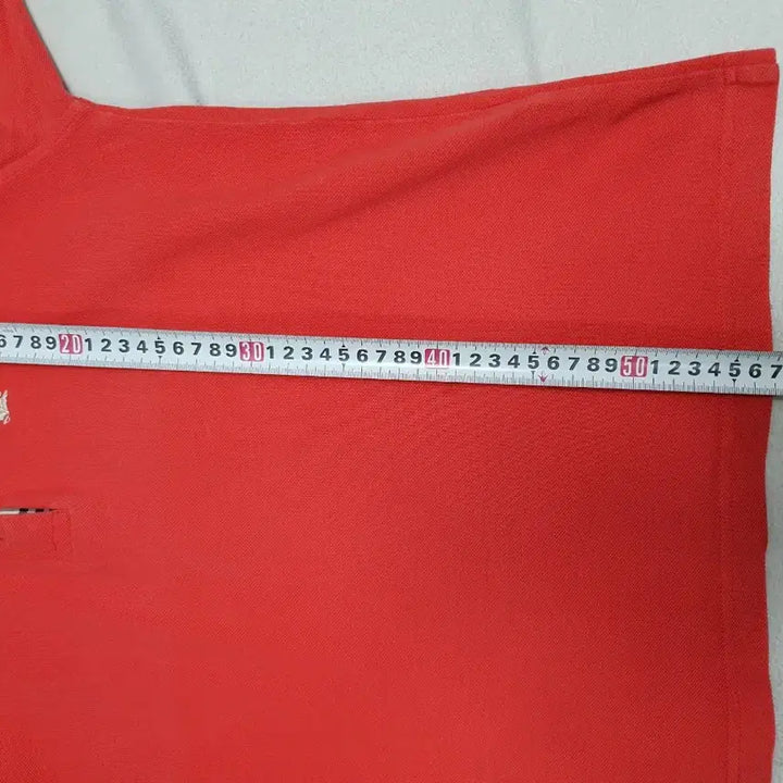 [BUNJANG] Burberry Short Sleeve Polo Shirt Red Size S / 버버리 반팔 카라티 히든체크 레드 s