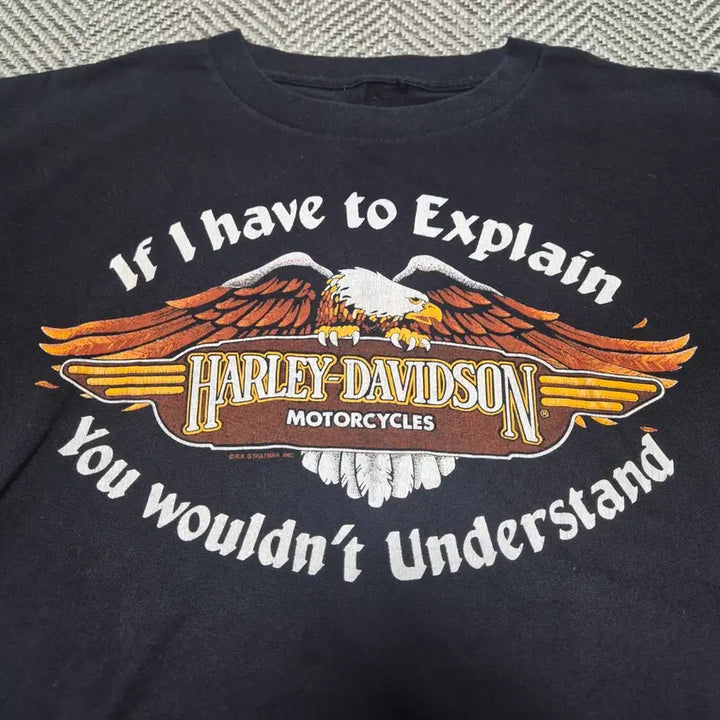 [BUNJANG] 1990s Vintage Harley-Davidson Single Stitch T-Shirt (L) / 90s 빈티지 할리데이비슨 싱글스티치 티셔츠 (L)