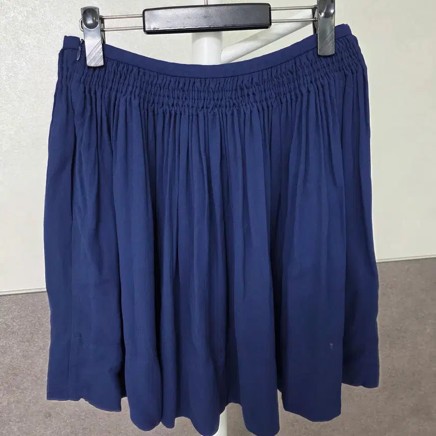[BUNJANG] See By Chloé Navy A-Line Pleated Flare Mini Skirt Size 38 / 씨바이끌로에 플레어 미니 스커트 38사이즈