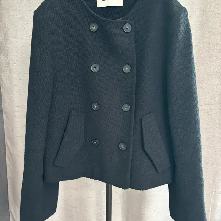 [BUNJANG] Lucky Marche Black Tweed Jacket M / 럭키마르쉐 블랙 트위드 자켓 M