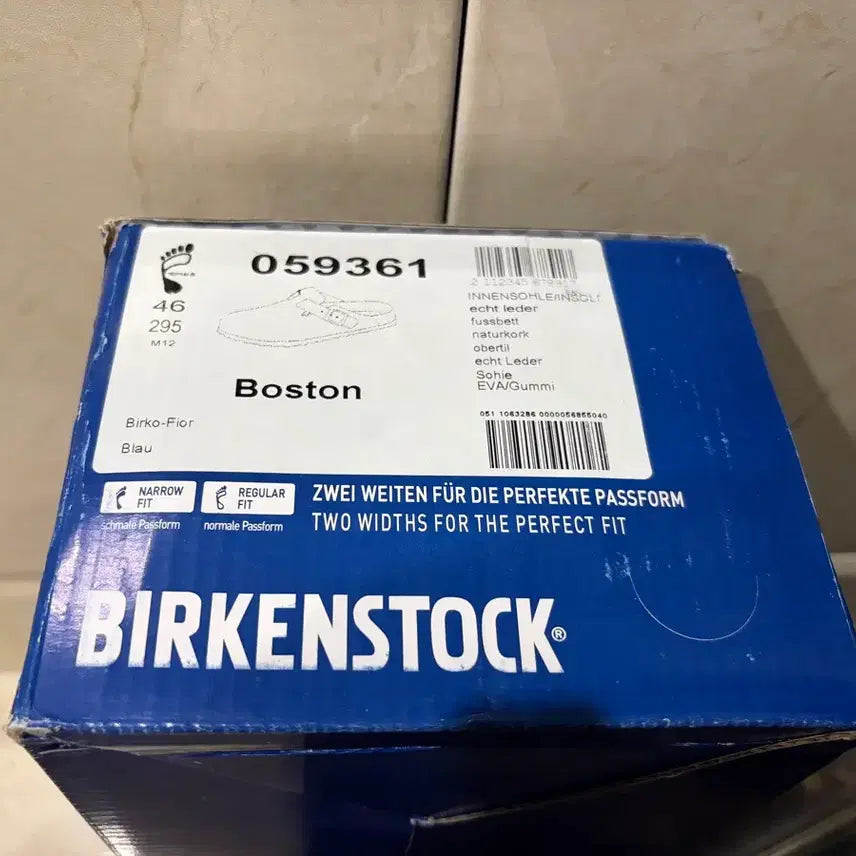 [BUNJANG] Birkenstock Boston Suede Regular Fit Shoes (Size 46/295mm) / [295] 버켄스탁 보스턴 스웨이드 미사용 박스풀셋