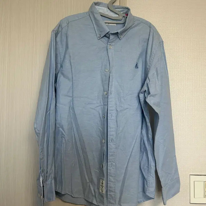 [BUNJANG] Beanpole Light Blue Shirt 105 / 빈폴 하늘색 남방 셔츠 105
