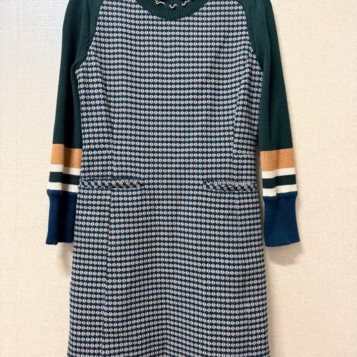 [BUNJANG] DEWL Colorblock Knit Dress Size 66 / (여성복) 듀엘 DEWL 배색 니트 원피스 66