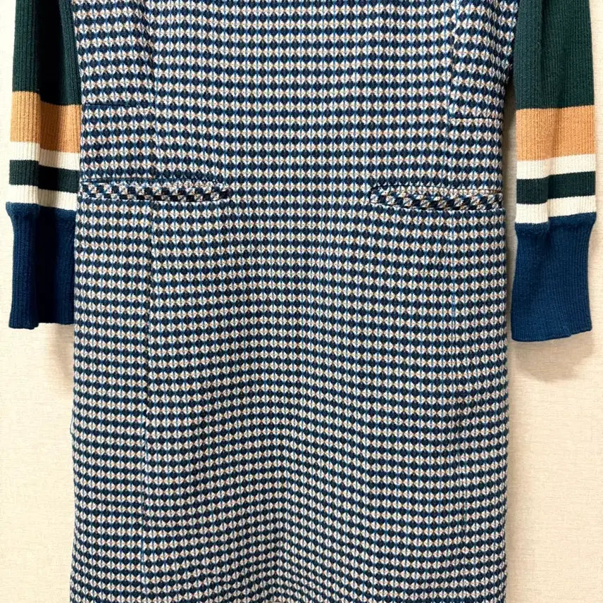 [BUNJANG] DEWL Colorblock Knit Dress Size 66 / (여성복) 듀엘 DEWL 배색 니트 원피스 66