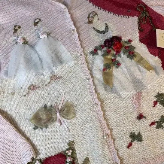 [BUNJANG] Susan Bristol Vintage Embroidered Cardigan / Susan Bristol 빈티지 자수 가디건