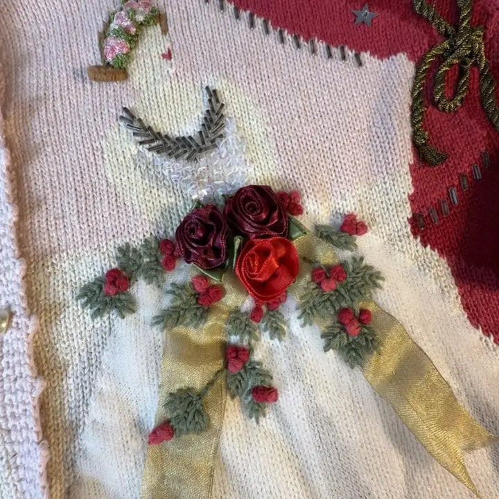 [BUNJANG] Susan Bristol Vintage Embroidered Cardigan / Susan Bristol 빈티지 자수 가디건