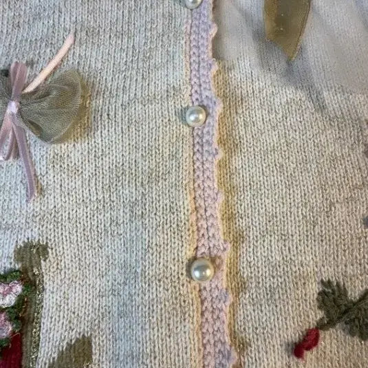 [BUNJANG] Susan Bristol Vintage Embroidered Cardigan / Susan Bristol 빈티지 자수 가디건