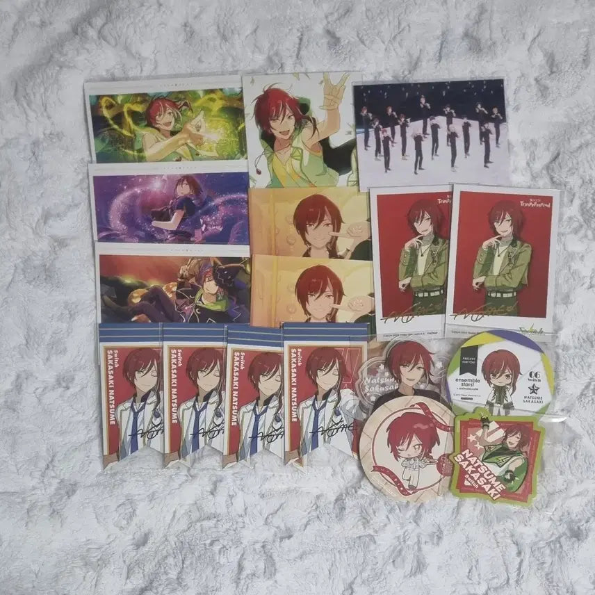 [BUNJANG] Ensemble Stars Sakasaki Natsume Merchandise Paper Bundle Set / 앙스타 사카사키 나츠메 굿즈 지류 일괄