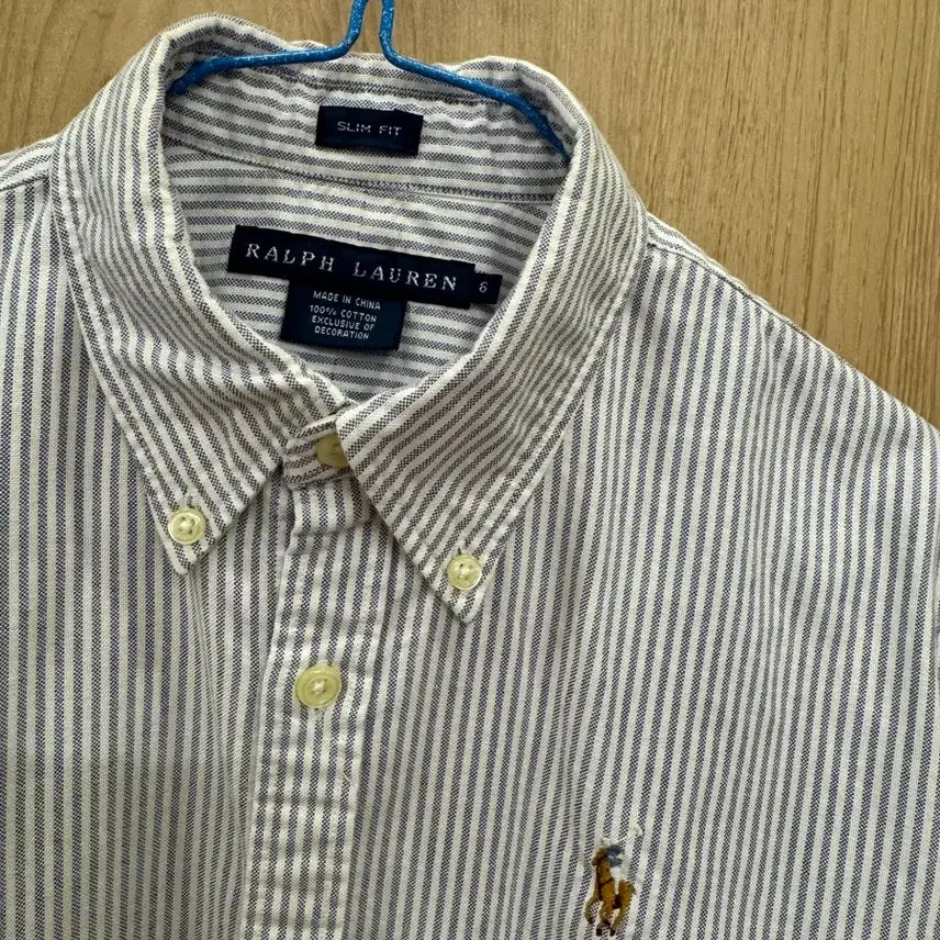 [BUNJANG] Polo Ralph Lauren Striped Cotton Shirt / 폴로 랄프로렌 스트라이프 셔츠