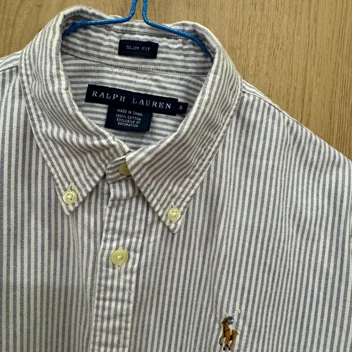 [BUNJANG] Polo Ralph Lauren Striped Cotton Shirt / 폴로 랄프로렌 스트라이프 셔츠