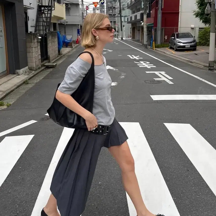 [BUNJANG] SERIC Black Studded Belt / 세릭 블랙 스터드 벨트