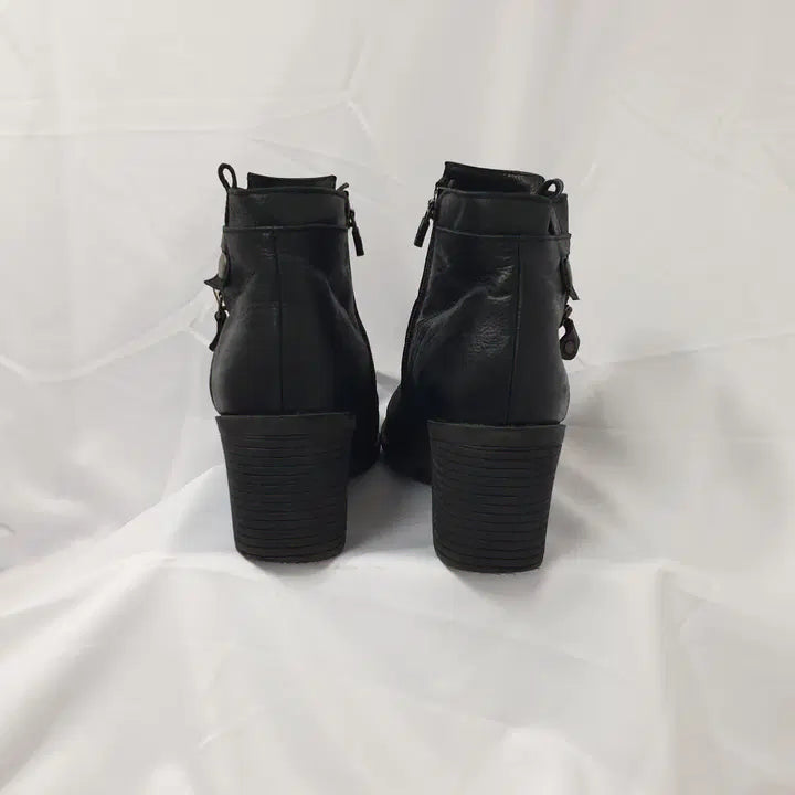 [BUNJANG] DooHa Vintage Michelle by Tandy Leather Ankle Boots / 두하빈티지 245 미셸 바이 탠디 레더 앵클 부츠 워커