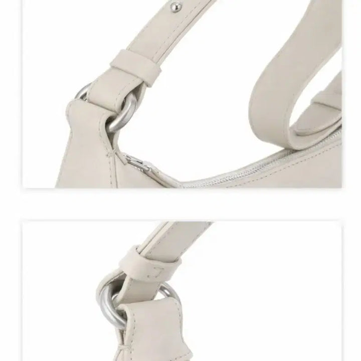 [BUNJANG] Barneys New York Italian Leather Pocket Bag Ivory Shoulder Bag / 바니스뉴욕 이태리 레더 포켓백 아이보리(크림) 숄더백