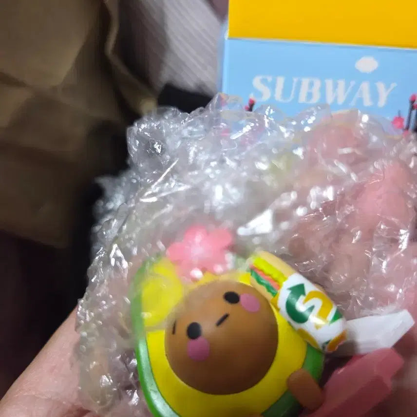 [BUNJANG] Subway Pink Avocado Keyring / SUBWAY 써브웨이 카도키링 핑크카도