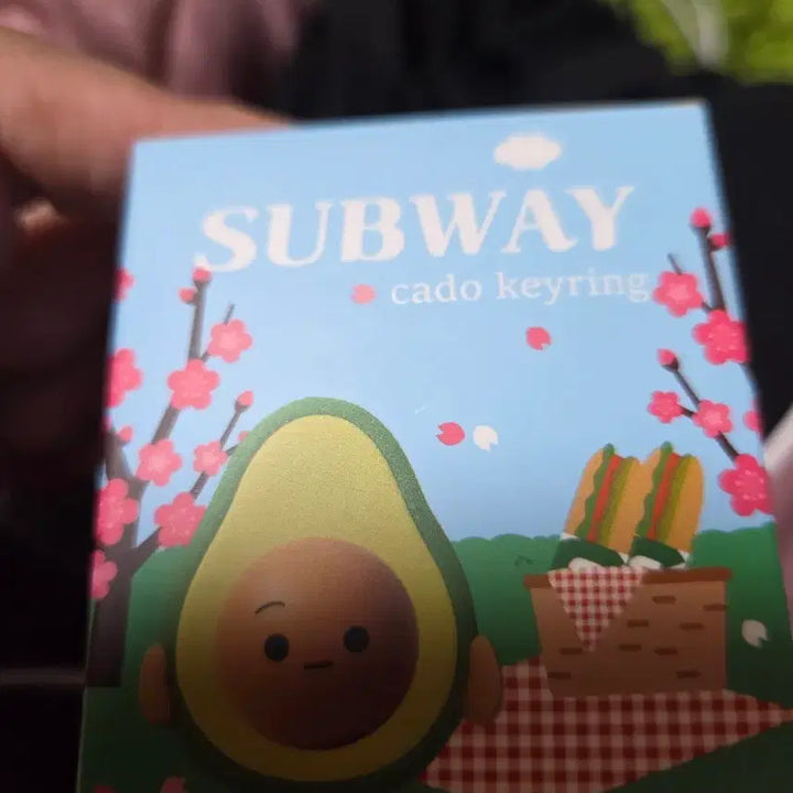 [BUNJANG] Subway Pink Avocado Keyring / SUBWAY 써브웨이 카도키링 핑크카도