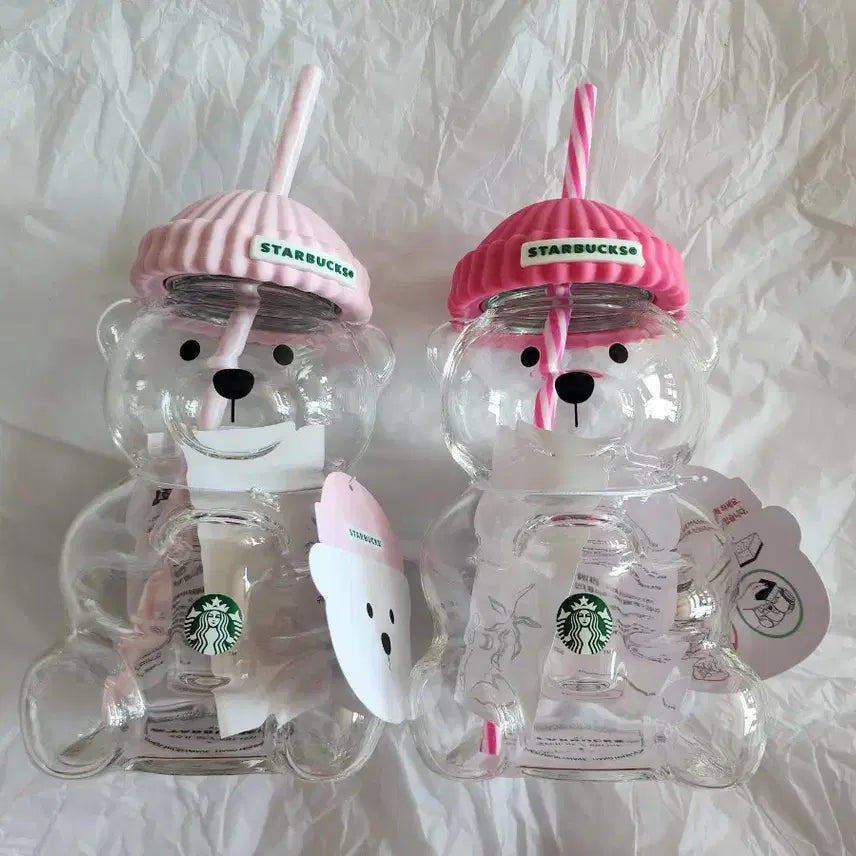 [BUNJANG] Starbucks Pink Bearista Glass Cold Cup / 스타벅스 핑크 베어리스타 글라스 콜드컵(베이비핑크, 바비핑크)